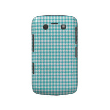 Blue Curacao Gingham Blackberry Bold Case