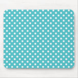 Blue Curacao Medium Polka Dot Mousepad