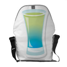 Blue Curacao shotglass Commuter Bag