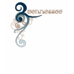 Blue Curly Swirl Tennessee T-Shirt