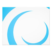 Blue Curves Design Photo Art