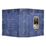 Blue Custom Photo Family History (2") Binder