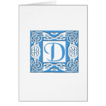Blue D Card