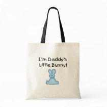 Blue Daddy's Little Bunny T-shirts and Gifts Tote Bag