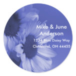 Blue Daisies Address Labels Stickers