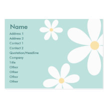 Blue Daisies - Chubby Business Card