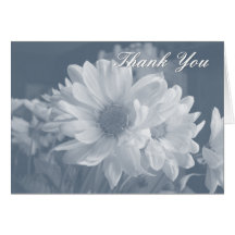 Blue Daisies Thank You Card