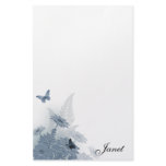 Blue Daisies w/ Butterflies Stationery