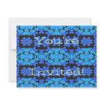 Blue Daisy Chain Customizeable Invitation