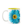 Blue Daisy Flower Customizable Coffee Mug