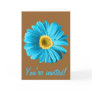 Blue Daisy Flower Invitation Or Custom