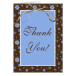 Blue daisy Thank You Note Card