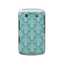 Blue damask vintage wallpaper pattern Bold case Blackberry Bold Covers