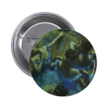 Blue Dancers by Edgar Degas, Vintage Impressionism Pins