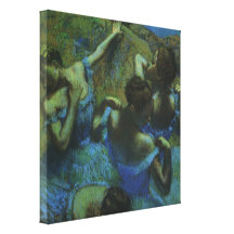 Blue Dancers by Edgar Degas, Vintage Impressionism Canvas Prints