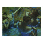 Blue Dancers by Edgar Degas, Vintage Impressionism Post Cards