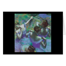 Blue Dancers Greeting Card