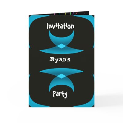Blue Dark birthday Party Invitation by willie50