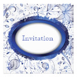blue delft tile invitation