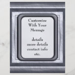 Blue Denim and Silver Personalized Flyer