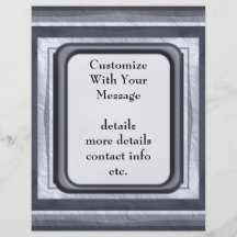 Blue Denim and Silver Personalized Flyer
