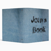 Blue Denim Book Vinyl Binder