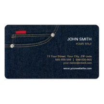 Blue Denim Jeans business card