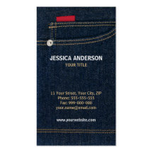 Blue Denim Jeans business card