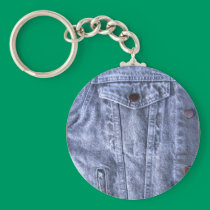 Blue Denim ~ keychain keychains