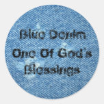 Blue Denim Sticker