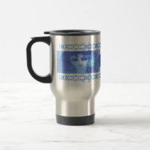 Blue Devorah Travel Mug
