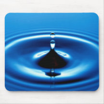 Blue Dew Drops in the Ocean Mouse Pad