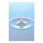 Blue Dew Drops in the Ocean Stationery