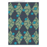 Blue Diamond Orbit Greeting Cards