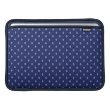 Blue Diamond Print Laptop Sleeve MacBook Air Sleeve