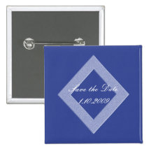 Blue Diamond Save the Date Pin