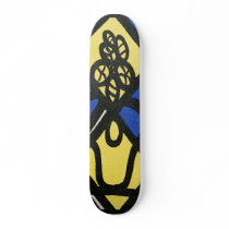 BLUE DIAMONDS CUSTOM SKATE BOARD