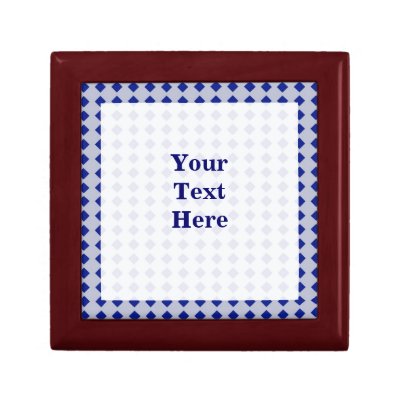 Blue DiamondsTile Gift Box by CustomChristianGifts