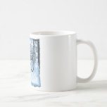 blue dirtbike wheeling in woods1 12x coffee mug