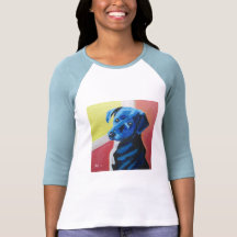 Blue Dog Window T-Shirt