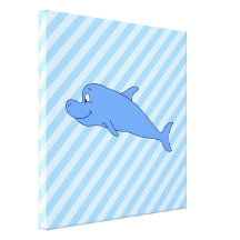 Blue Dolphin. Gallery Wrapped Canvas