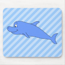 Blue Dolphin. Mouse Pads