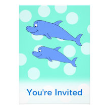 Blue Dolphins. Invite
