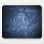 Blue Doodle Fairy Mousepad