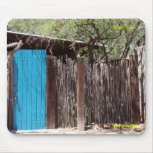 Blue Door for Steph, "Blue Door", phi-pix.com Mouse Mats