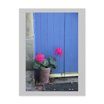 Blue Door in Culross Postcard by Artworks