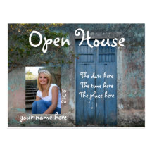 Blue Doors Open House Postcard