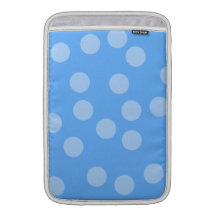 Blue Dots Pattern. MacBook Sleeves