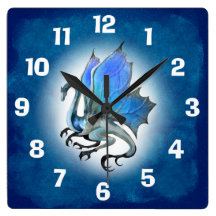 Blue Dragon Clock