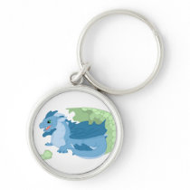 Blue Dragon Hatchling Premium Keychain
